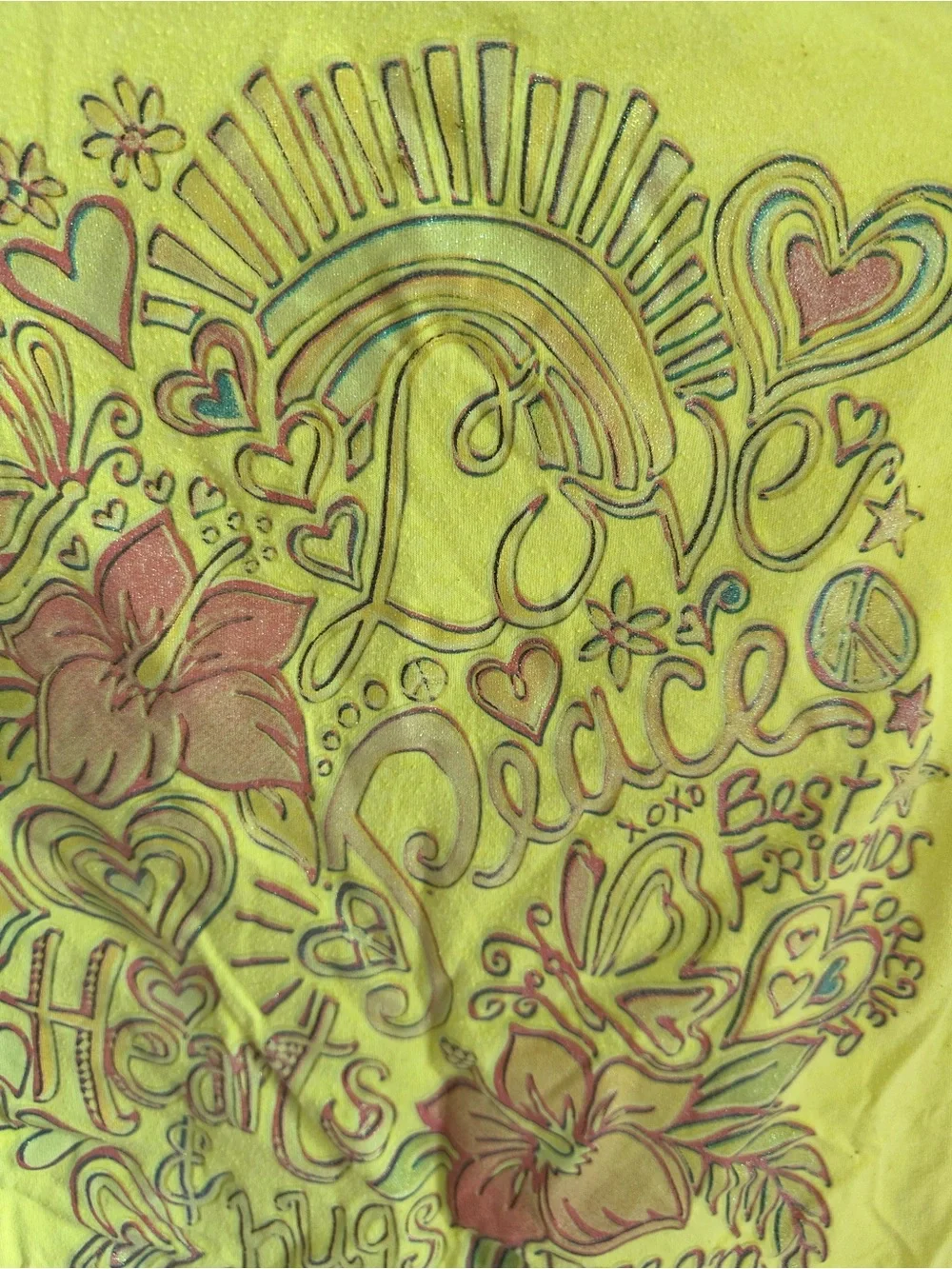 Children’s place 7/8 neon vintage shirt